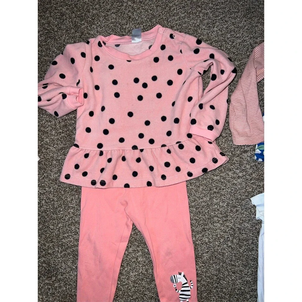 Carter's Baby Girl Clothing Bundle 24M 3pc Pink Top Leggings outfit mix n match